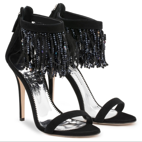 giuseppe zanotti • NEW • feathers & beads - Picture 5 of 9